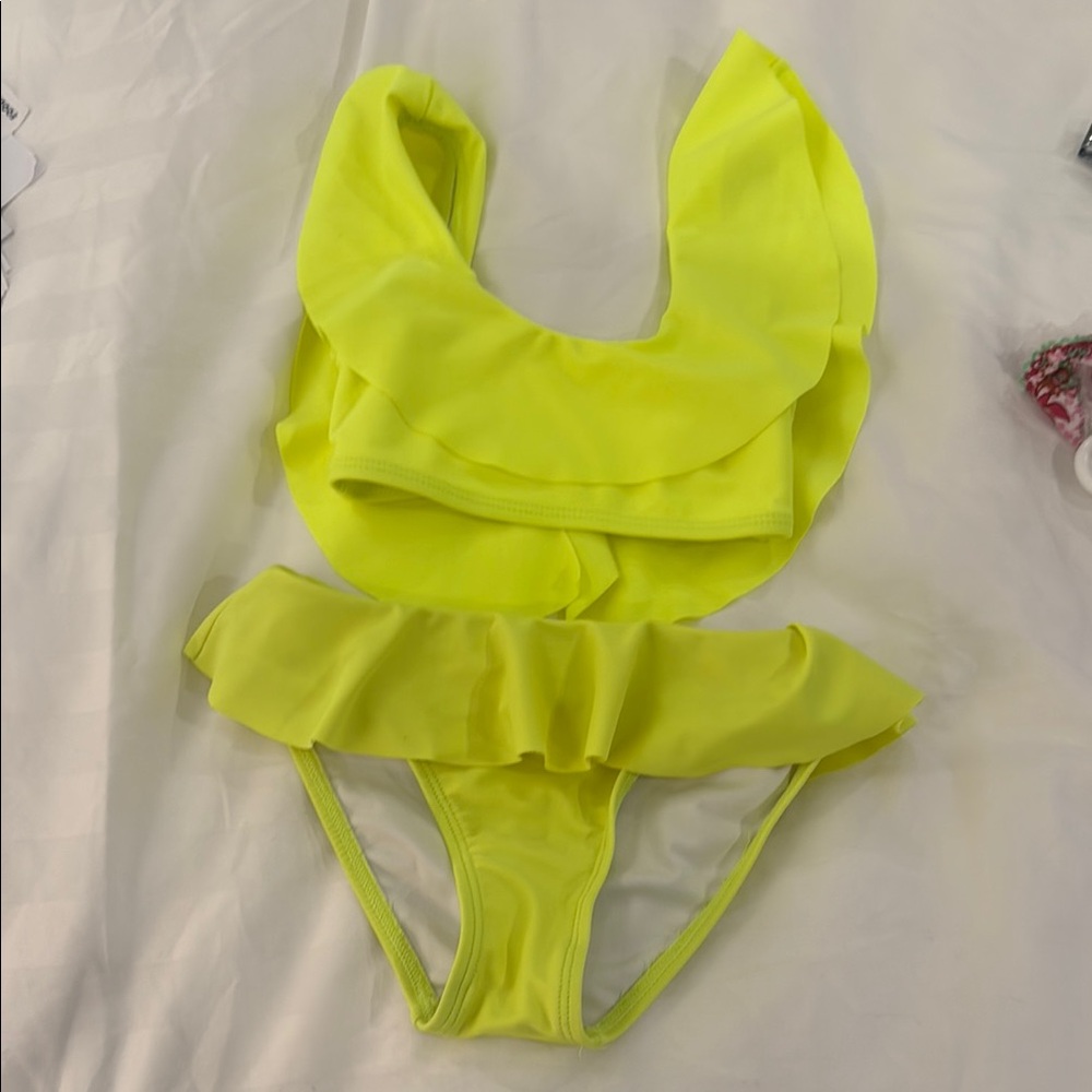 Stella Cove Neon Yellow Bikini Girls 4
